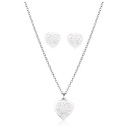 Montana Silversmiths Women's Single Heart Heart Silver Jewelry Sets