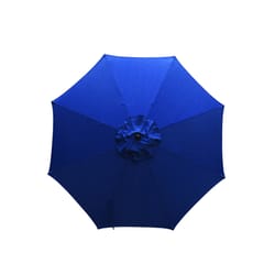 Living Accents 9 ft. Tiltable Navy Market Umbrella