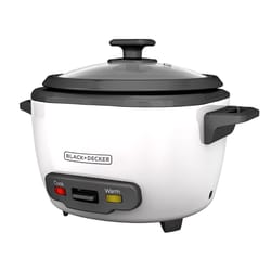 Black+Decker White 16 cups Programmable Rice Cooker
