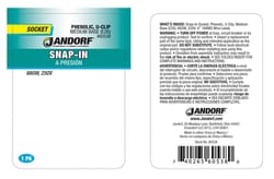 Jandorf Phenolic Medium Base Snap-In Socket 1 pk