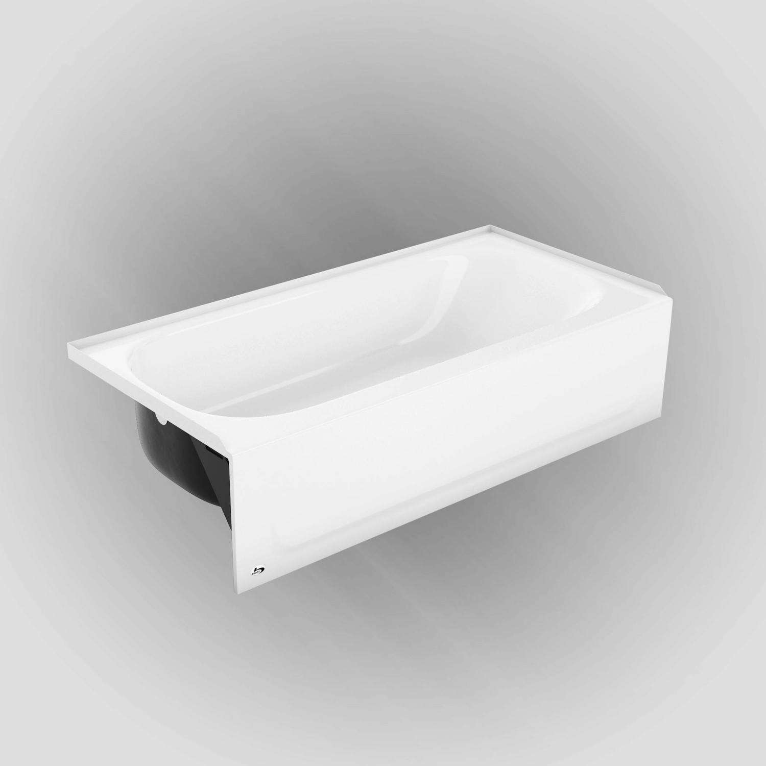 Bootz 14.25 in. H X 30 in. W X 60 in. L White Bathtub Ace Hardware