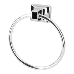 LDR Prestige Chrome Silver Towel Ring Metal
