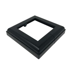 Nuvo Iron Black Aluminum Deck Post Base Cover 4 in. L