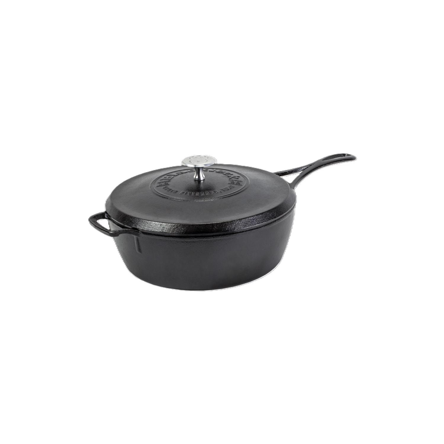 Photos - Other Accessories Lodge Blacklock Cast Iron Skillet w/Lid 4 qt Black BL49LDSK 