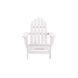 Durogreen Tangent Classic White HDPE Frame Adirondack Foldable Chair