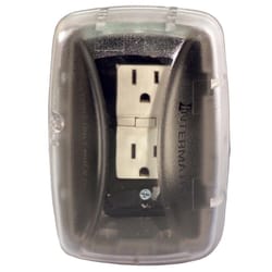 Intermatic Rectangle Plastic 1 gang 5.75 in. H X 4 in. W Weather Proof Receptacle Box Cover