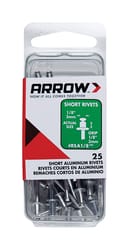 Arrow 1/8 in. D X 1/8 in. Aluminum Rivets Silver 25 pk