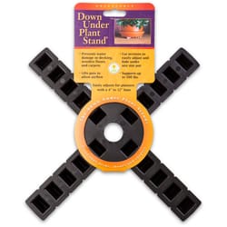 Plant Stand 1 in. H X 12 in. W X 12 in. D Plastic Planter Trivet Black