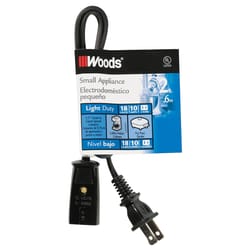 Woods 18/2 HPN 125 V 2 ft. L Small Appliance Cord