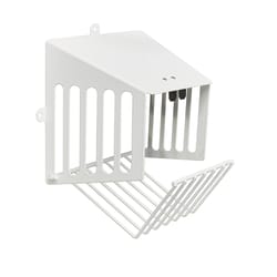 HY-Guard Exclusion 6 in. L White Metal Dryer Vent Cover