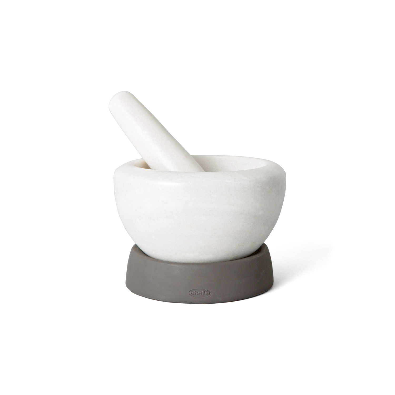 Photos - Other Accessories Chef'n White/Gray Silicone Mortar and Pestle 103-988-354 