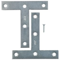 Ace 4 in. H X 4.75 in. W X 4 in. D Zinc Tee Plate