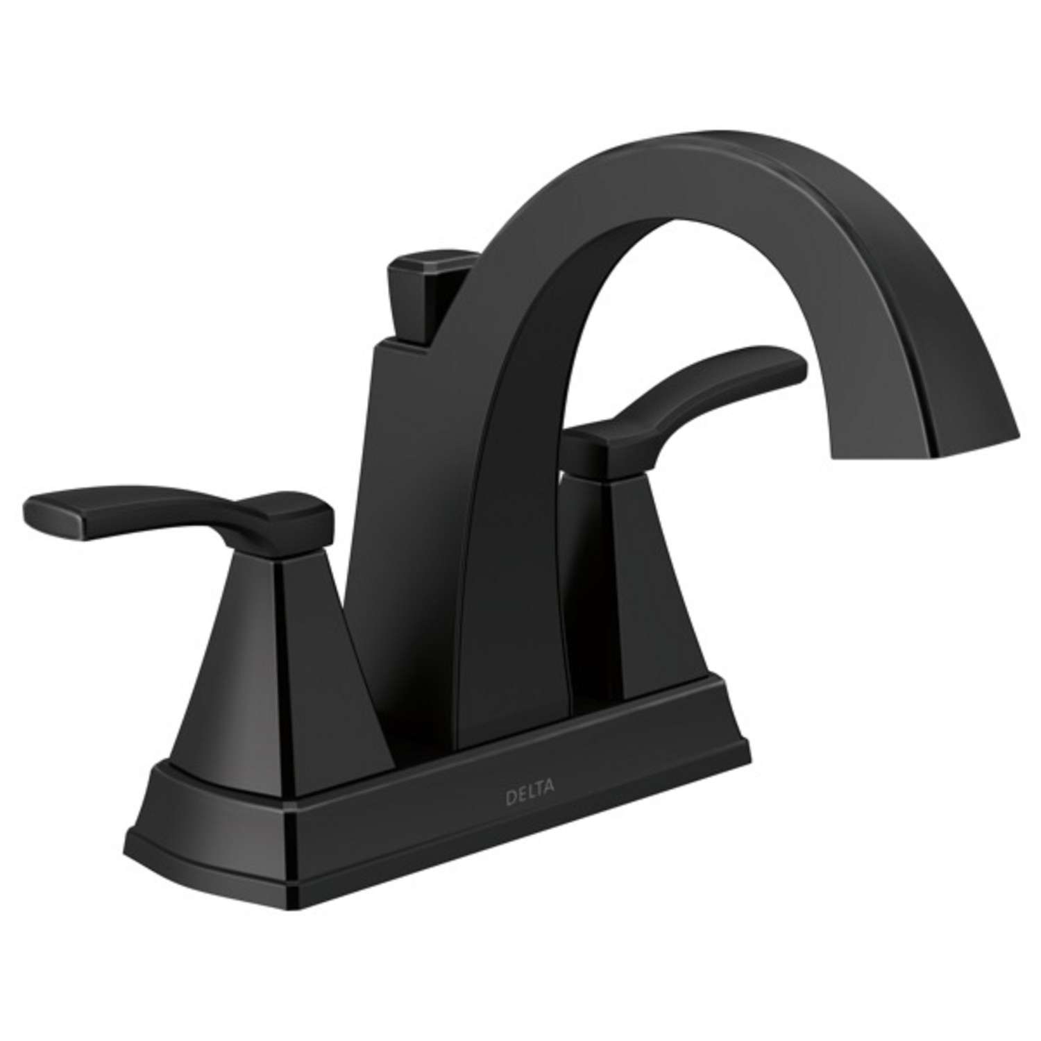 Delta Flynn Black Centerset Bathroom Faucet 4 in. Ace Hardware