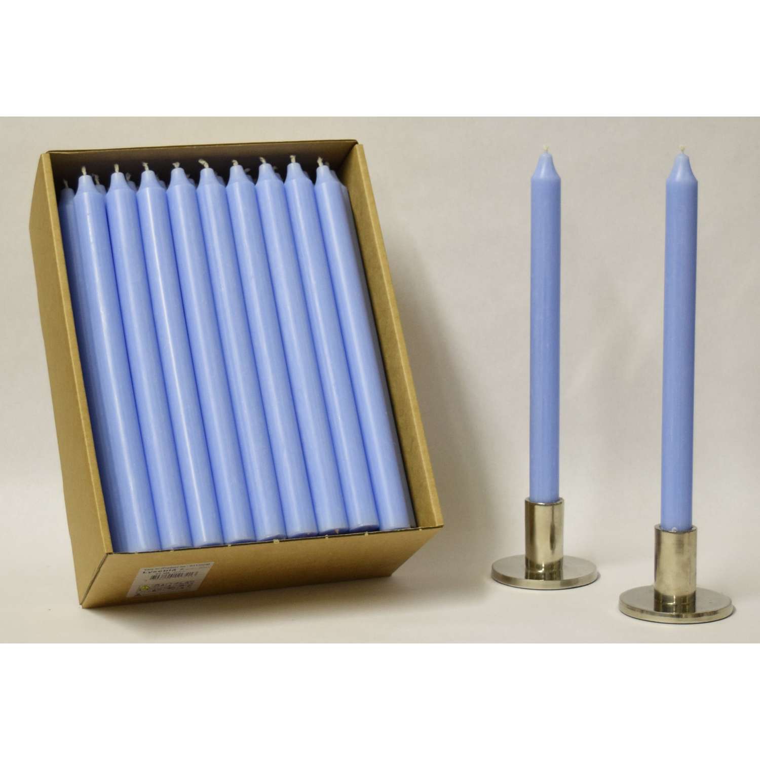 Kiri Tapers Light Blue Unscented Scent Taper Candle Ace Hardware