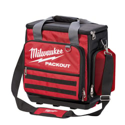 Milwaukee PACKOUT 11 in. W X 17.5 in. H Ballistic Nylon Tech Bag 58 pocket Black/Red 1 pc