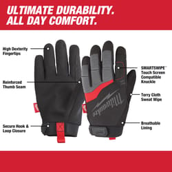 Milwaukee Unisex Indoor/Outdoor Work Gloves Black/Red XXL 1 pair