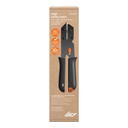 Slice 9.65 in. Edge Cutting Tool Black/Orange/Silver 1 pc