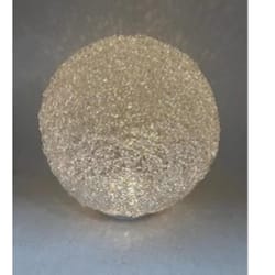 Luxe Light Decor Clear Acrylic 12 in. H Sphere Statue