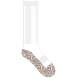 Sof Sole Men's Steel Toe 8-12.5 Over The Calf Socks White