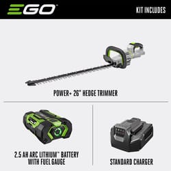 EGO Power+ HT2601 26 in. 56 V Battery Hedge Trimmer Kit (Battery & Charger)