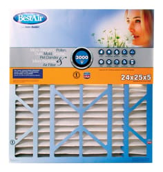 BestAir 24 in. W X 25 in. H X 5 in. D 13 MERV Pleated Air Filter 1 pk