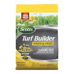 Scotts Turf Builder Weed &amp; Feed Lawn Fertilizer For Multiple Grass Types 4000 sq ft