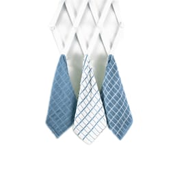 Ritz Federal Blue Cotton Check Kitchen Towel 3 pk