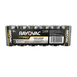 Rayovac Ultra Pro D Alkaline Batteries 6 pk Shrink Wrapped