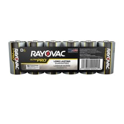 Rayovac Ultra Pro D Alkaline Batteries 6 pk Shrink Wrapped