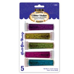 Bazic Products Metallic Assorted Neon Glitter Shaker Exterior and Interior 0.21 oz