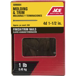 Ace 8D 2-1/2 in. Finishing Black Coating Steel Nail Brad Head 1 lb
