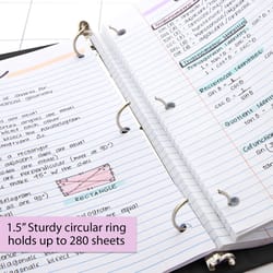 Bazic Products 1.5 in. W X 10.39 in. L 3-Ring Black View Binder