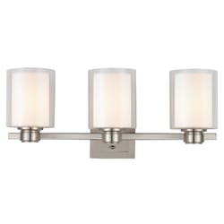 Design House Satin Nickel 3 lights Vanity Light Surface