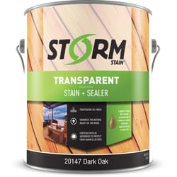 Storm System Transparent Dark Oak Oil-Based Alkyd Exterior Stain 1 gal