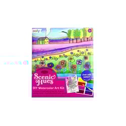 OOLY Scenic Hues Flowers and Gardens Watercolor Art Kit Multicolored 17 pc
