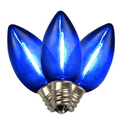 Holiday Bright Lights LED C7 Blue 25 ct Christmas Light Bulbs