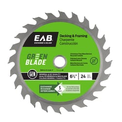 Exchange-A-Blade 6-1/2 in. D X 5/8 in. Carbide Framing Saw Blade 24 teeth 1 pk