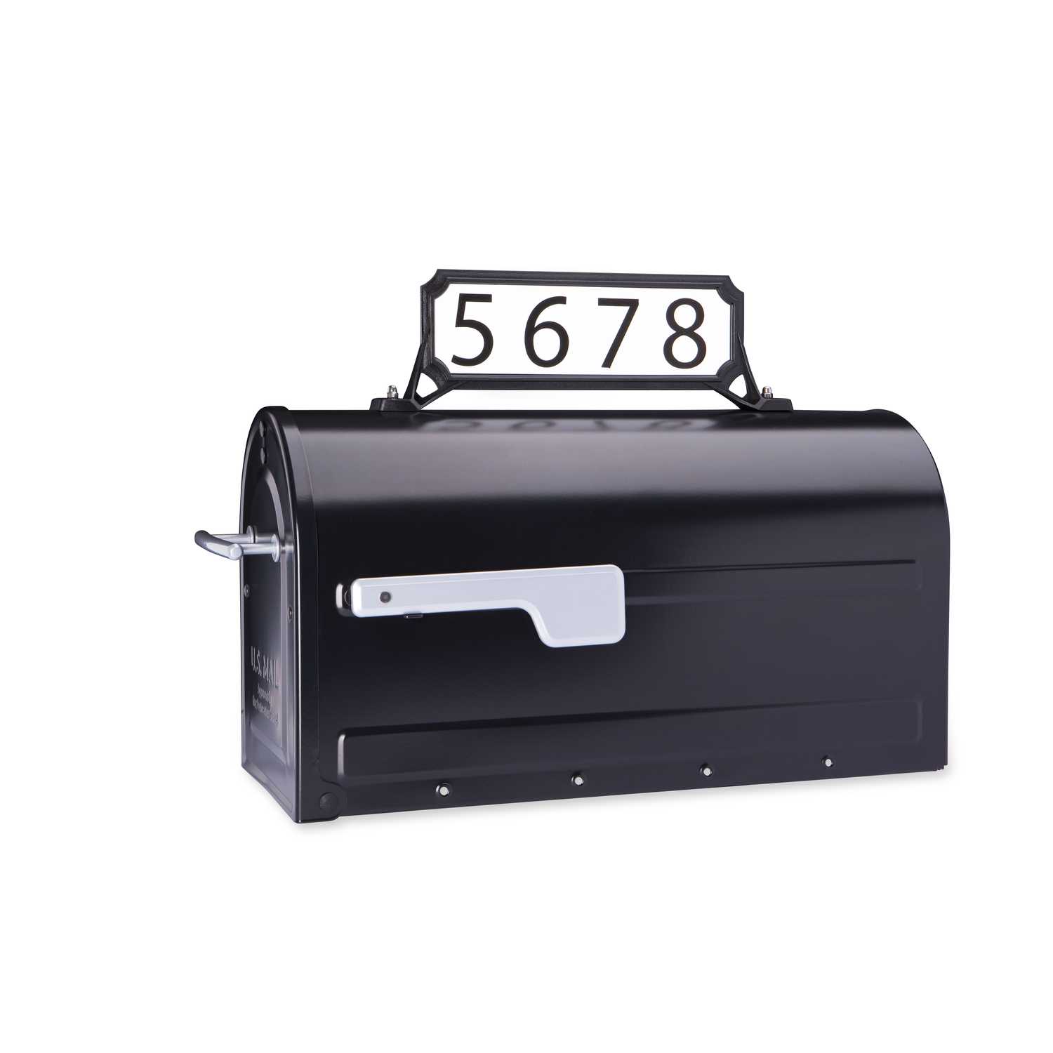 Architectural Mailboxes Black Steel Manhattan Mailbox Name/Address Kit