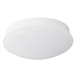 ETI Spin Light 4.2 in. H X 11 in. W X 11 in. L White LED Ceiling Spin Light