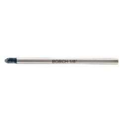 Bosch 1/8 in. X 4 in. L Carbide Tipped Glass and Tile Bit 3-Flat Shank 1 pc