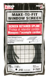 Prime-Line 0.21 in. D X 300 in. L Screen Spline