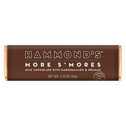 Hammond's Candies More Smores Milk Chocolate Candy Bar 2.25 oz