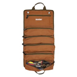 Bucket Boss 6 in. W Canvas Tool Roll Pouch 6 pocket Brown 1 pc