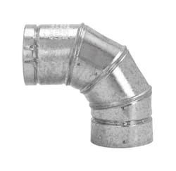 Selkirk 4 in. D X 4 in. D Adjustable 90 deg Aluminum Stove Pipe Elbow