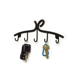 Spectrum 9.8 in. L Black Steel Key Rack 1 pk