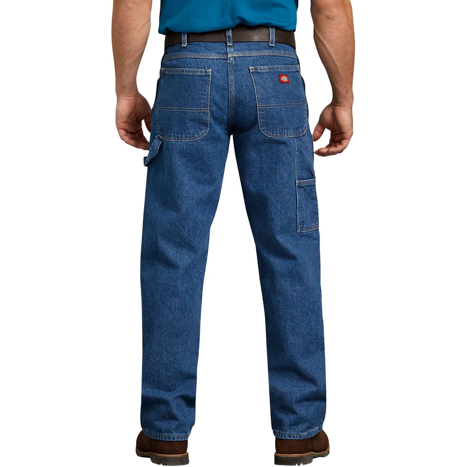 Dickies Men's Cotton Carpenter Jeans Stonewashed Indigo Blue
