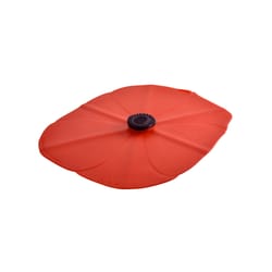 Charles Viancin Red Silicone Poppy Oblong Lid