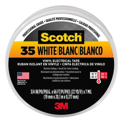 Scotch 3/4 in. W X 66 ft. L White Vinyl Electrical Tape