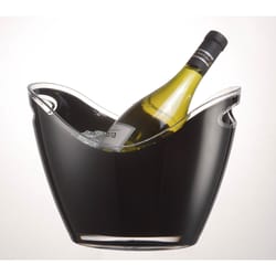 Prodyne Vino Gondola 2 bottle Black Acrylic Wine Bucket