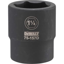 Dewalt 1-1/4 in. X 3/4 in. drive SAE 6 Point Impact Socket 1 pc